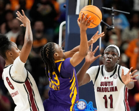 UConn, UCLA, Texas and South Carolina, all No. 1 seeds, top final AP Top 25 before March Madness
