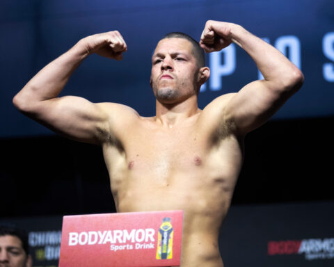 Nate Diaz is returning to MMA for a bout with Mike Perry on the Rousey-Carano undercard