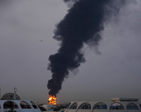 Iran launches barrage of missiles after Israel kills 2 of its top officials