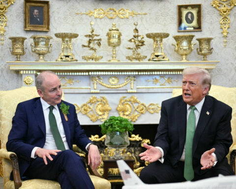 Trump lashes out after he fails to convince European allies to help in war with Iran