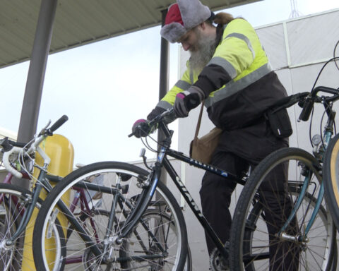 Coffee shop stepping up to help nonprofit in need give away bikes