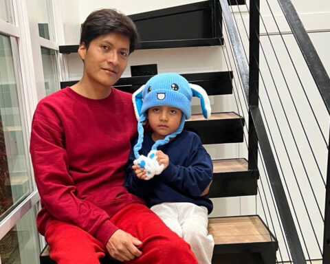 Asylum claim denied for the family of the boy in a bunny hat detained with his father, lawyer says