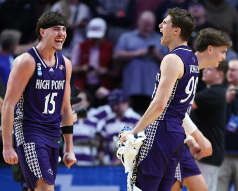 Chase Johnston hadn't made a 2-pointer all season. His layup gave High Point a March Madness win