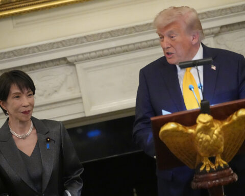 Japan's Takaichi tries to reaffirm alliance with Trump as he seeks help securing Strait of Hormuz