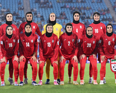 Iran women’s soccer team greeted with a welcome ceremony in Tehran