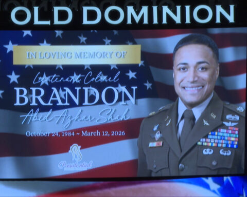 'A real hero': Lt. Col. Brandon Shah remembered at ODU celebration of life