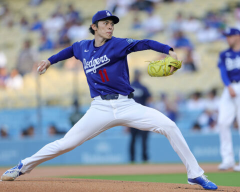 Dodgers pitcher Roki Sasaki struggles again in exhibition start against the Angels