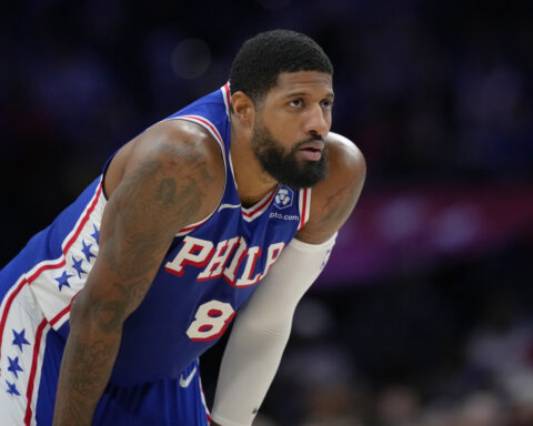 76ers' Paul George apologizes for flunking drug test, ready to return for late-season playoff push