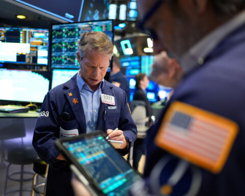 Stocks rise and oil prices ease as Wall Street keeps yo-yoing because of the war with Iran