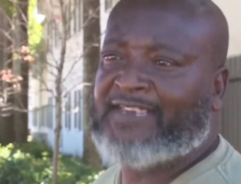 The chilling moment a man realized he had been shot