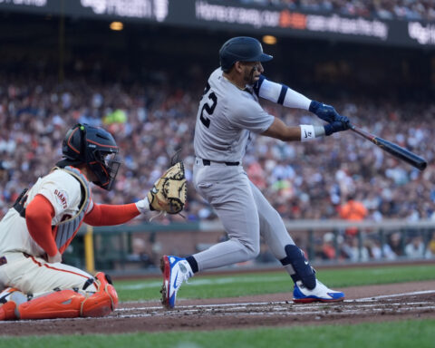 Yankees' José Caballero loses first robot challenge of ball/strike call