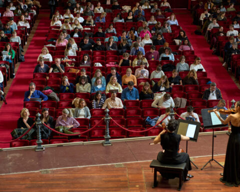 A soothing study session: Students cram in Amsterdam’s Concertgebouw as musicians play