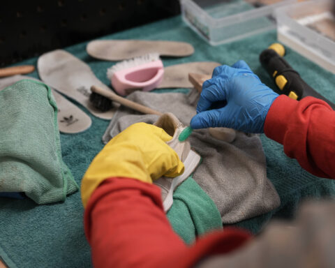 A nonprofit in France is fighting fast-fashion waste, one sneaker at a time