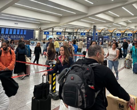 The Latest: Trump signs executive order to pay TSA after funding bill collapses in Congress