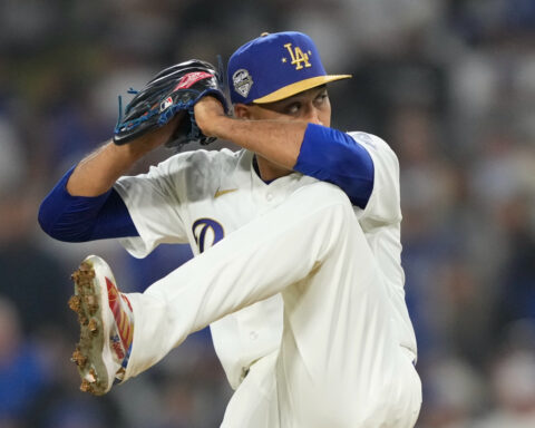 A trumpet, a debut save and an eighth-inning swing: Dodgers’ new faces make noise early