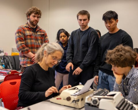 A college instructor turns to typewriters to curb AI-written work and teach life lessons