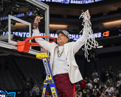 Edwards, Makeer power South Carolina past TCU 78-52 to reach the Final Four