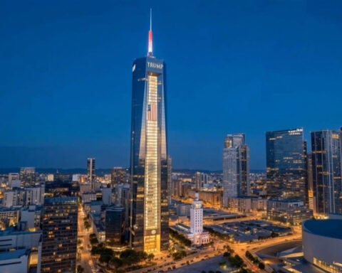 Trump shares renderings of a towering presidential library