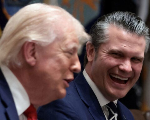 Behind the scenes and in front of cameras, Hegseth serving as top cheerleader for military power in Iran war