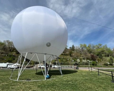 Massive sphere art exhibit in Salt Lake City draws attention to Great Salt Lake