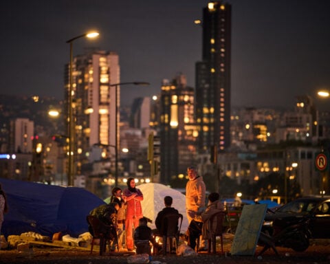 The Latest: Trump says it’s on other nations to open the Strait of Hormuz