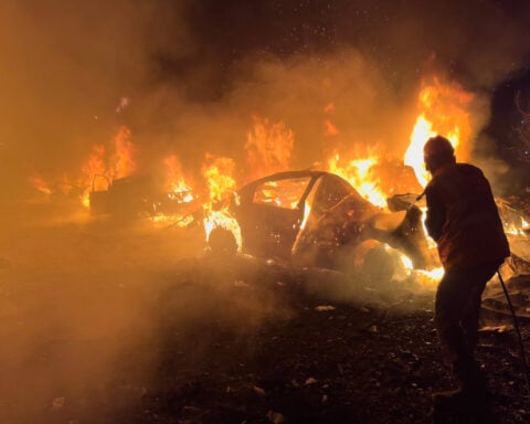 The Latest: Trump says the military could end its Iran offensive in 2 to 3 weeks