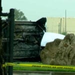 Fiery crash at end of pursuit leaves 2 dead at Travis Air Force Base, officials say