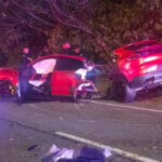 Porsche SUV splits entirely in half after slamming into tree in wild Dunwoody crash