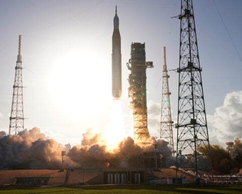 The Latest: Artemis II astronauts reach orbit on historic mission to the moon and back