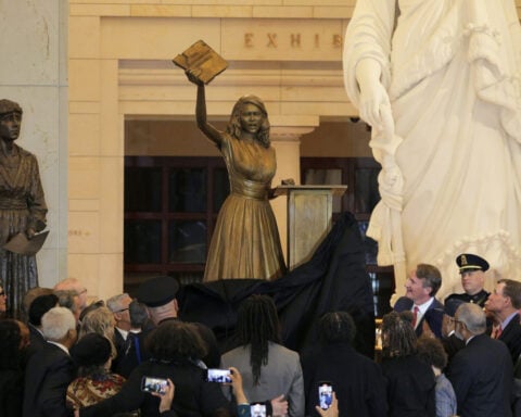 75 years after she led a student strike that helped end school segregation, Barbara Rose Johns now stands in the US Capitol where Robert E. Lee once did