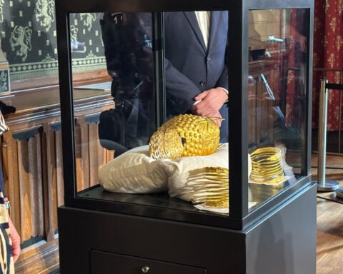 A priceless ancient golden helmet stolen from a Dutch museum is recovered