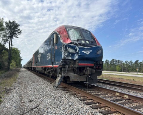 Train carrying more than 100 passengers slams into garbage truck in South Carolina, officials say