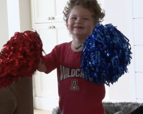 Toddler goes viral for chanting 'U of A' in his crib after Wildcats advance to the Final Four