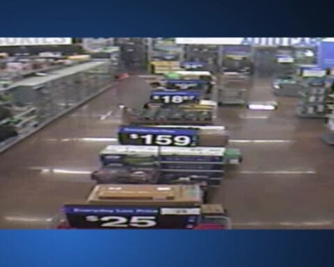 Surveillance video reveals Walmart stabbing and bystanders stopping the fleeing suspect