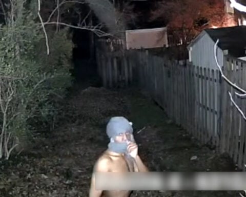 Naked burglar strikes again in Virginia. This time, he was caught on camera