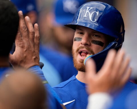 Rookie catcher Carter Jensen gets scratched from Royals' starting lineup after oversleeping