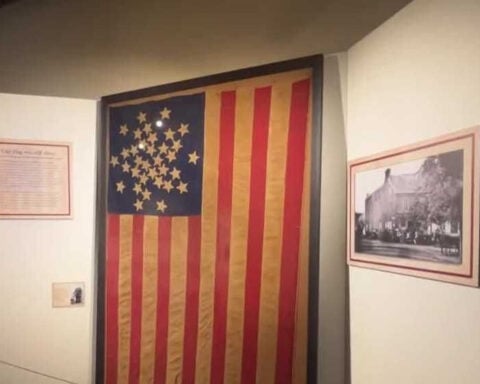 Historic Gettysburg flag goes on public display for first time