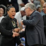 Geno Auriemma apologizes after tense endgame exchange with Dawn Staley in UConn loss