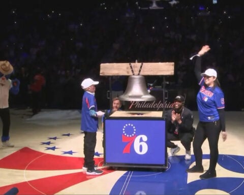 10-year-old Northeast Philadelphia plane crash survivor rings bell before Sixers-Timberwolves game