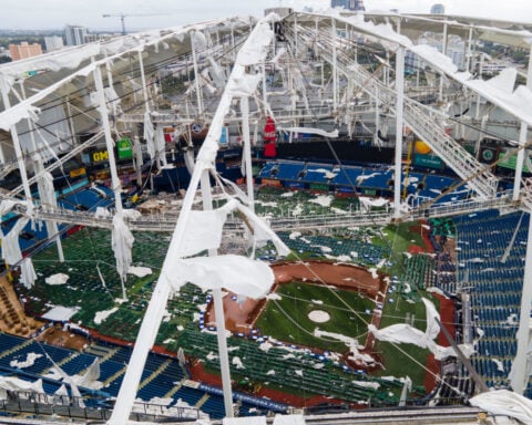 Rays are eager to return to Tropicana Field for the first game since hurricane damaged the roof