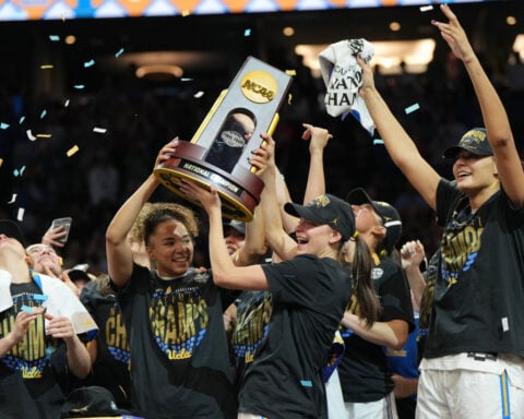 UCLA storms past South Carolina to claim its 1st NCAA women's basketball title
