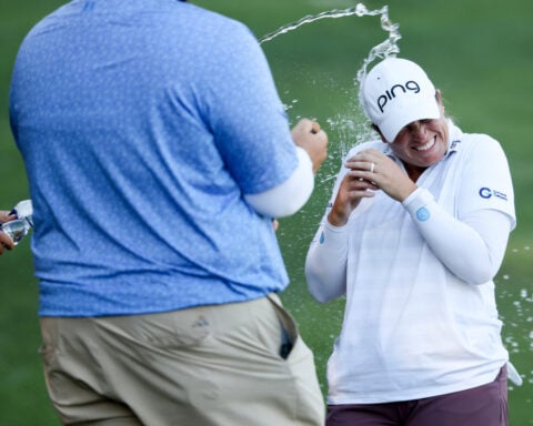 Lauren Coughlin wins the Aramco Championship by 5 shots at Shadow Creek