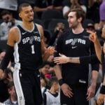 Spurs' Wembanyama leaves game against 76ers in first half with bruised left rib