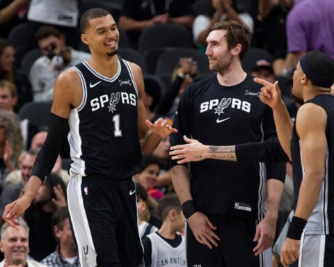 Wembanyama suffers left rib contusion vs 76ers, his status for last 3 regular-season games unknown