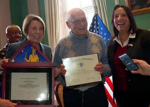 107-year-old World War II veteran honored at Massachusetts State House