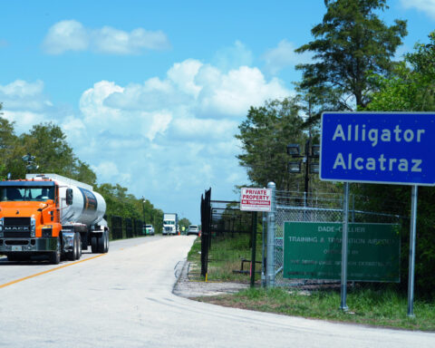 Environmental groups urge appeals court panel to lift halt on closing Florida's 'Alligator Alcatraz'