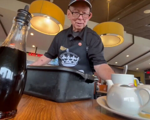 Denny's busser celebrates his birthday and 48 years on the job with a special fundraiser event