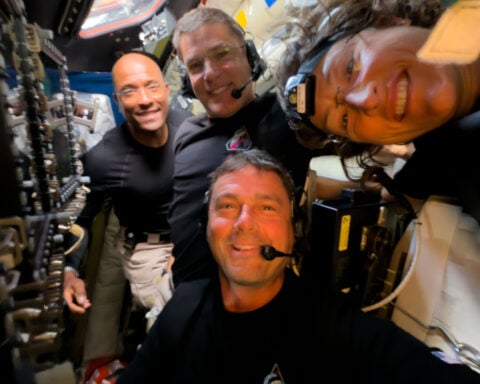 Artemis II astronauts channel Apollo 8 with a striking Earthset photo