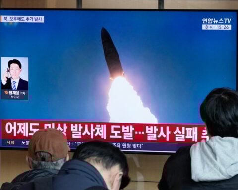 North Korea fires missiles toward sea after ridiculing South's hopes for better ties