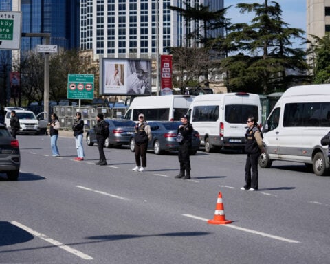 Turkey detains 9 over attack outside the Israeli Consulate in Istanbul